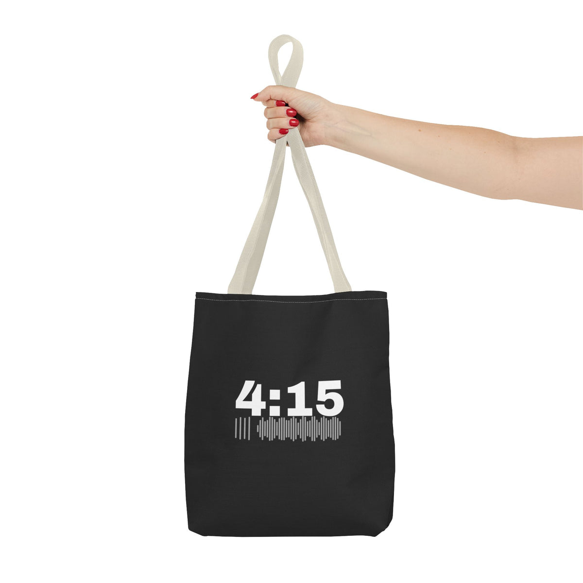 4:15 Back in Black Tote bag