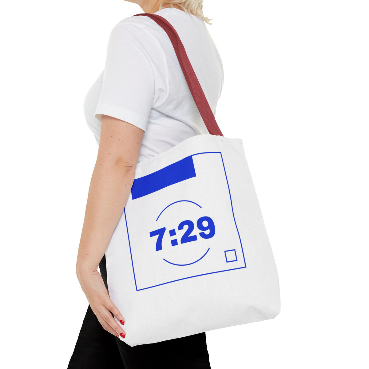 7:29 Blue Monday Tote bag