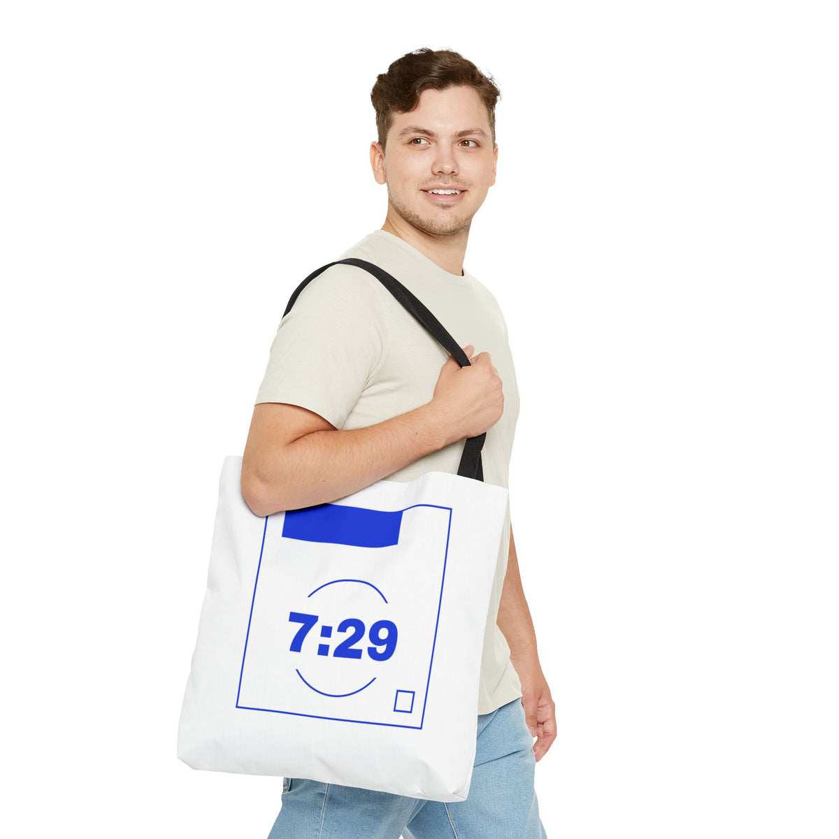 7:29 Blue Monday Tote bag