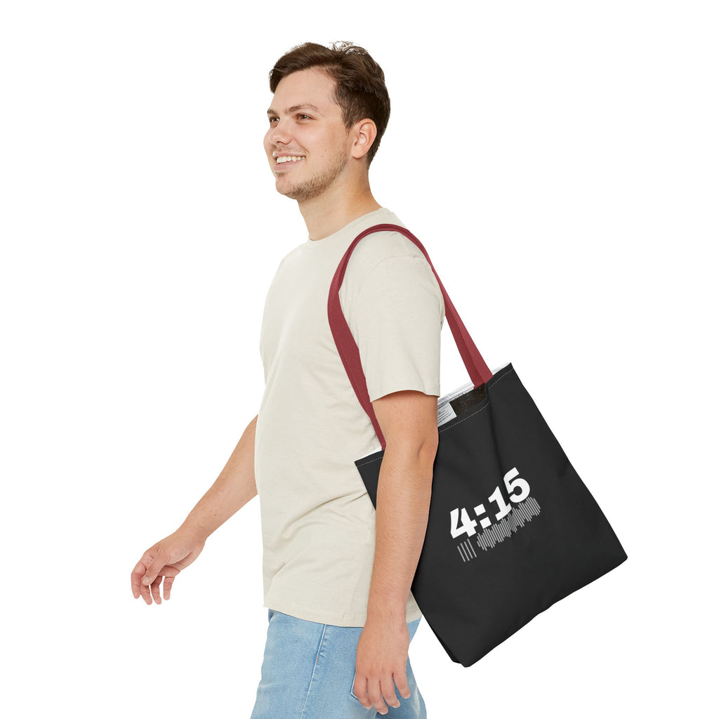 4:15 Back in Black Tote bag