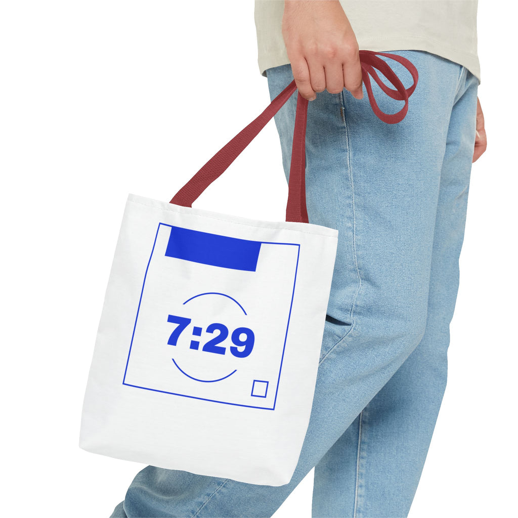 7:29 Blue Monday Tote bag