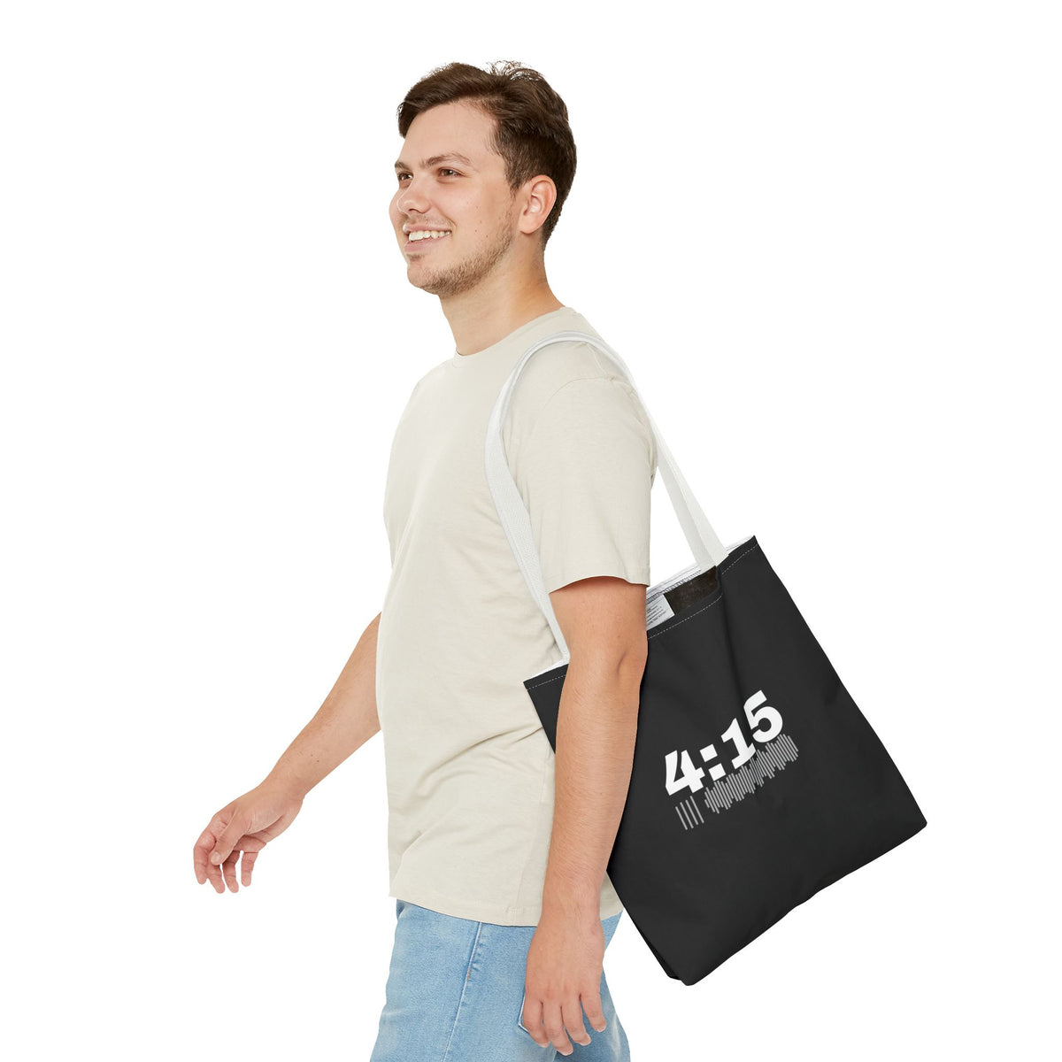 4:15 Back in Black Tote bag