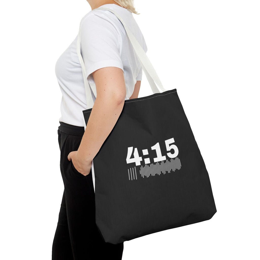 4:15 Back in Black Tote bag