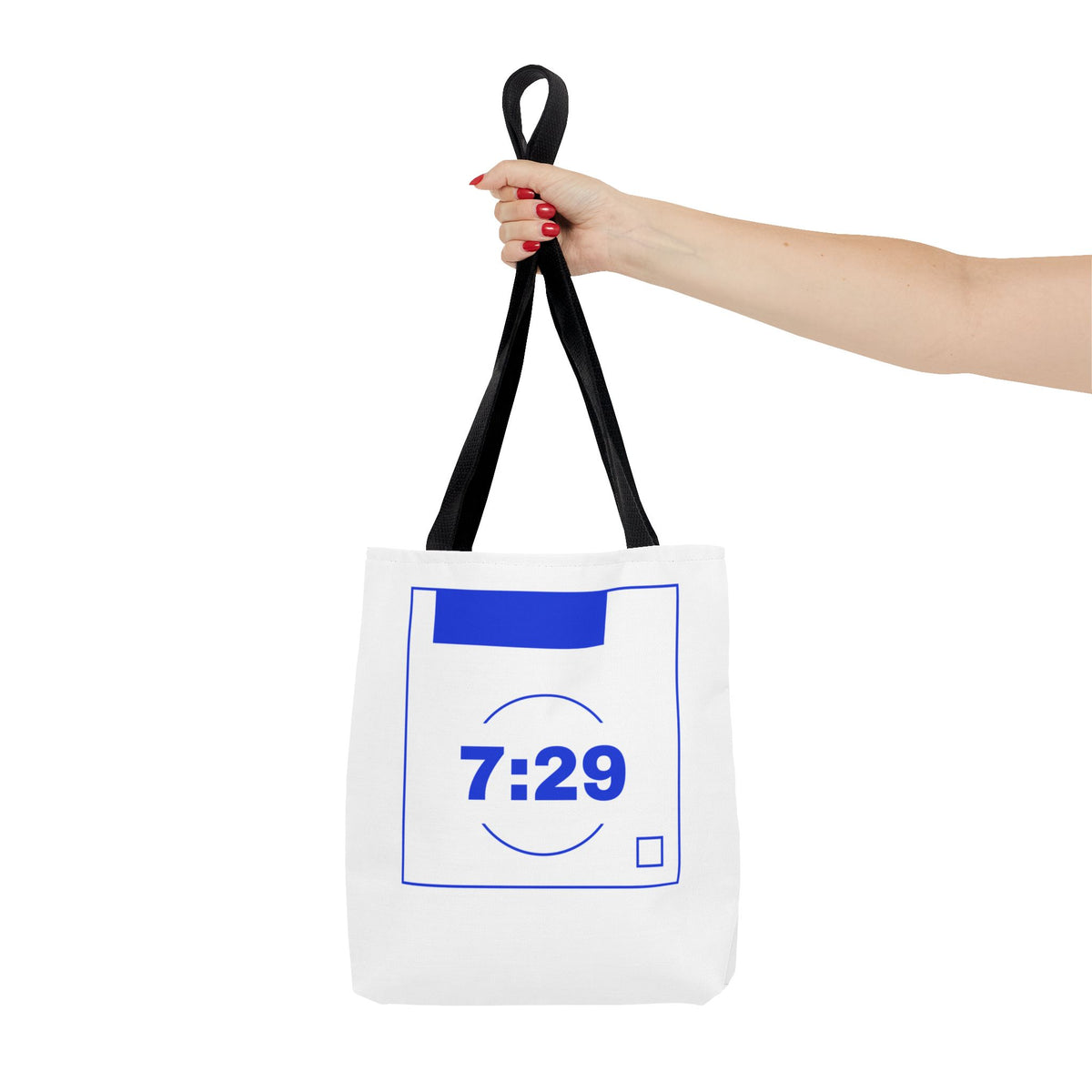 7:29 Blue Monday Tote bag
