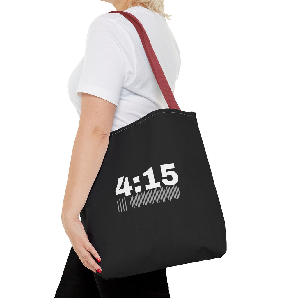 4:15 Back in Black Tote bag