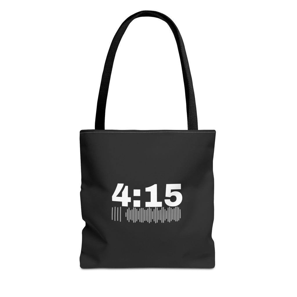 4:15 Back in Black Tote bag