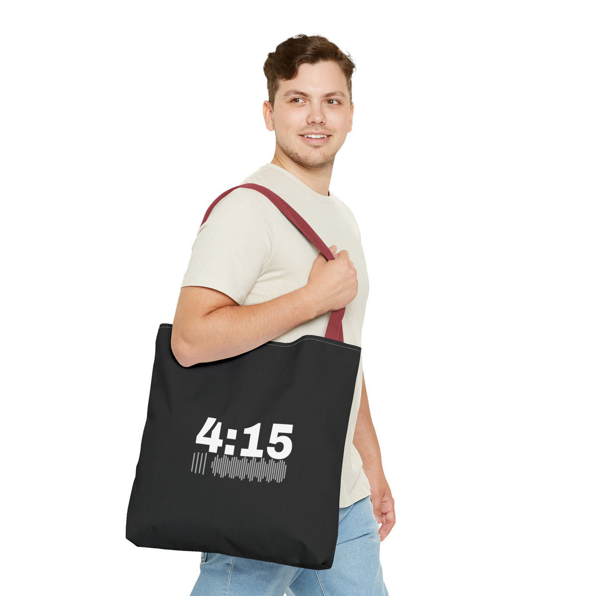 4:15 Back in Black Tote bag
