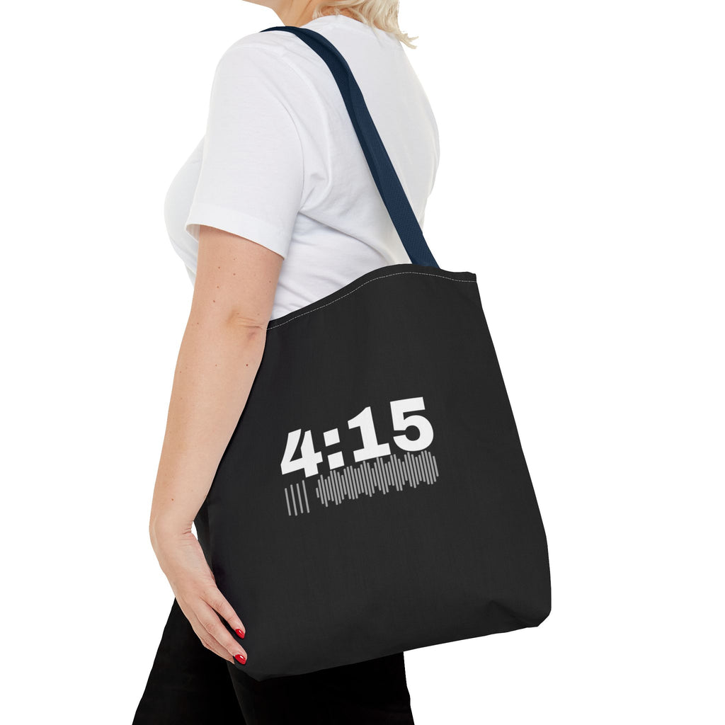 4:15 Back in Black Tote bag