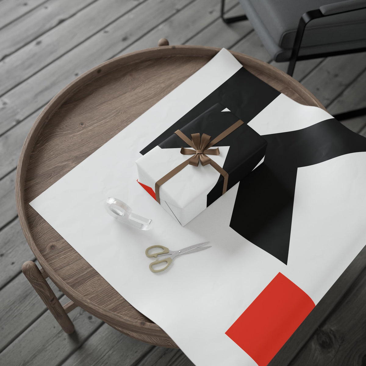 Papier Cadeau OKATCHI — Monogramme