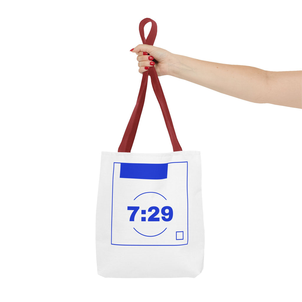 7:29 Blue Monday Tote bag