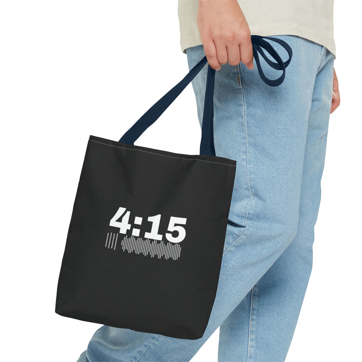 4:15 Back in Black Tote bag