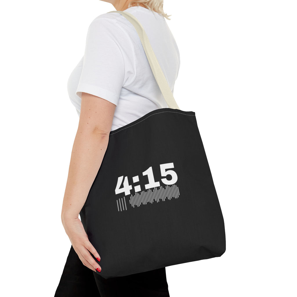 4:15 Back in Black Tote bag