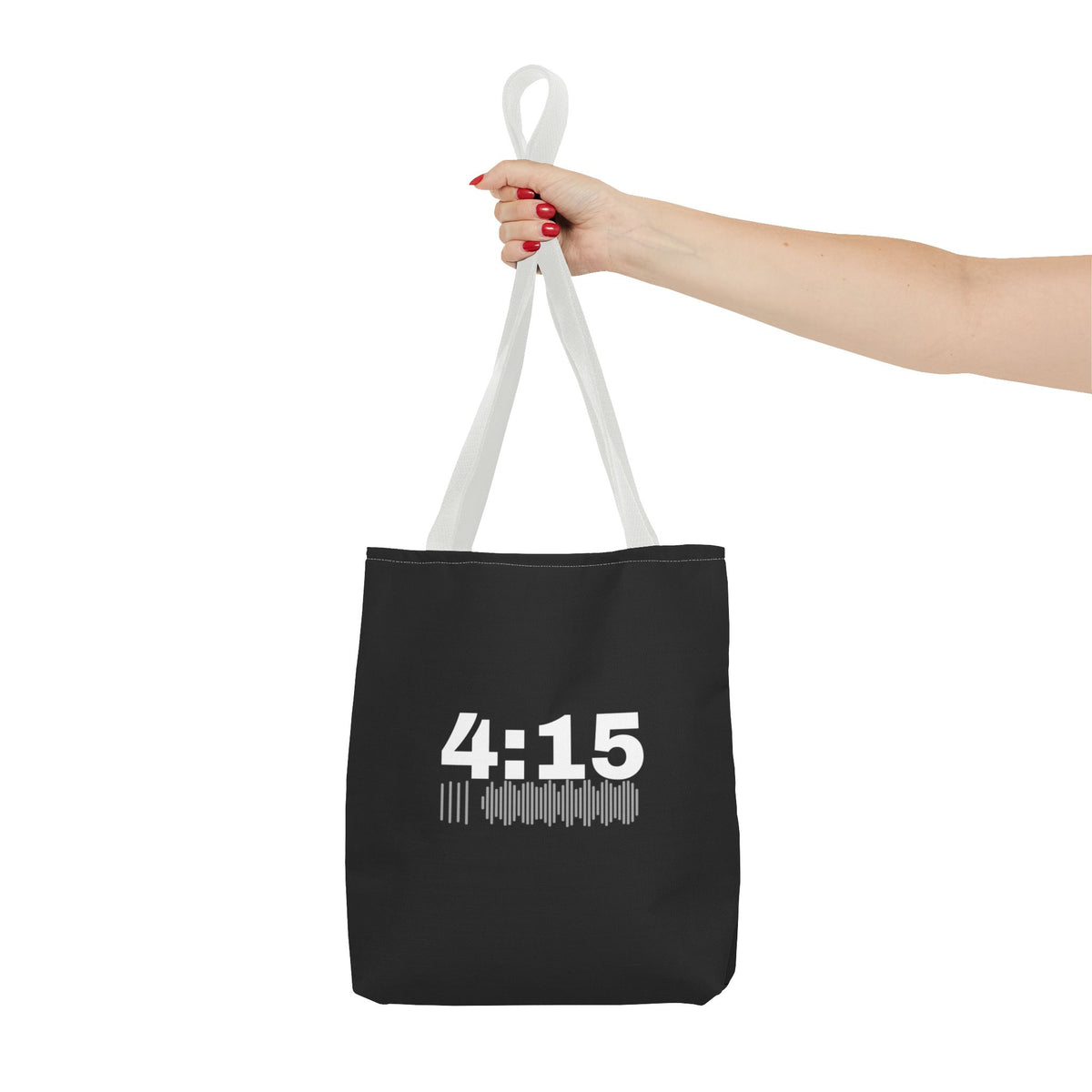 4:15 Back in Black Tote bag
