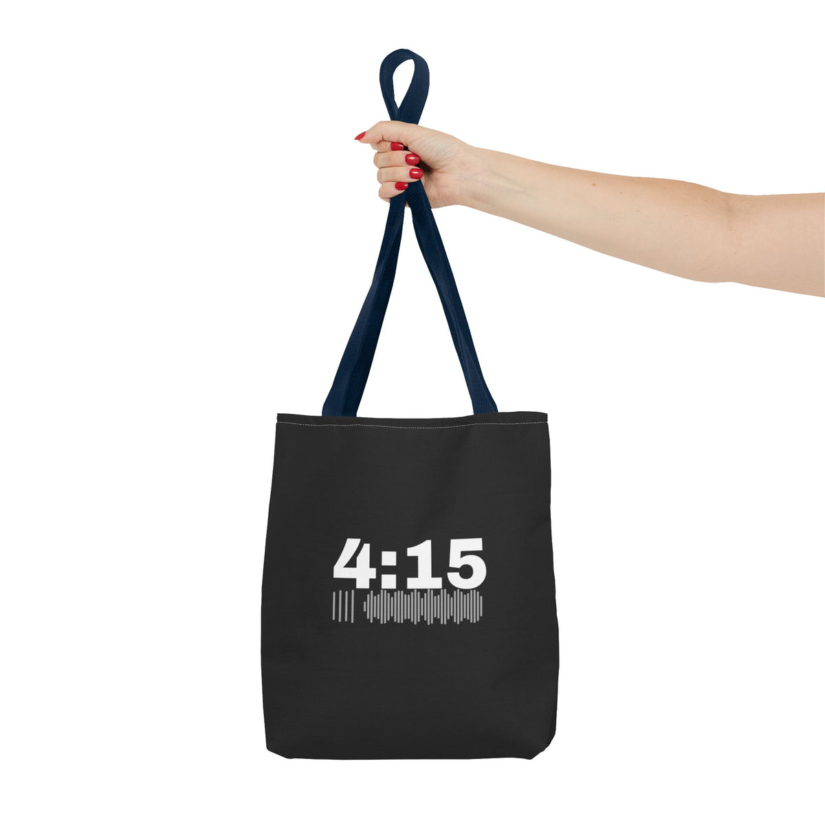 4:15 Back in Black Tote bag