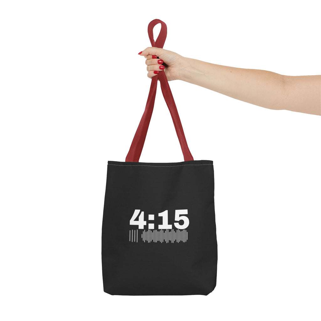 4:15 Back in Black Tote bag