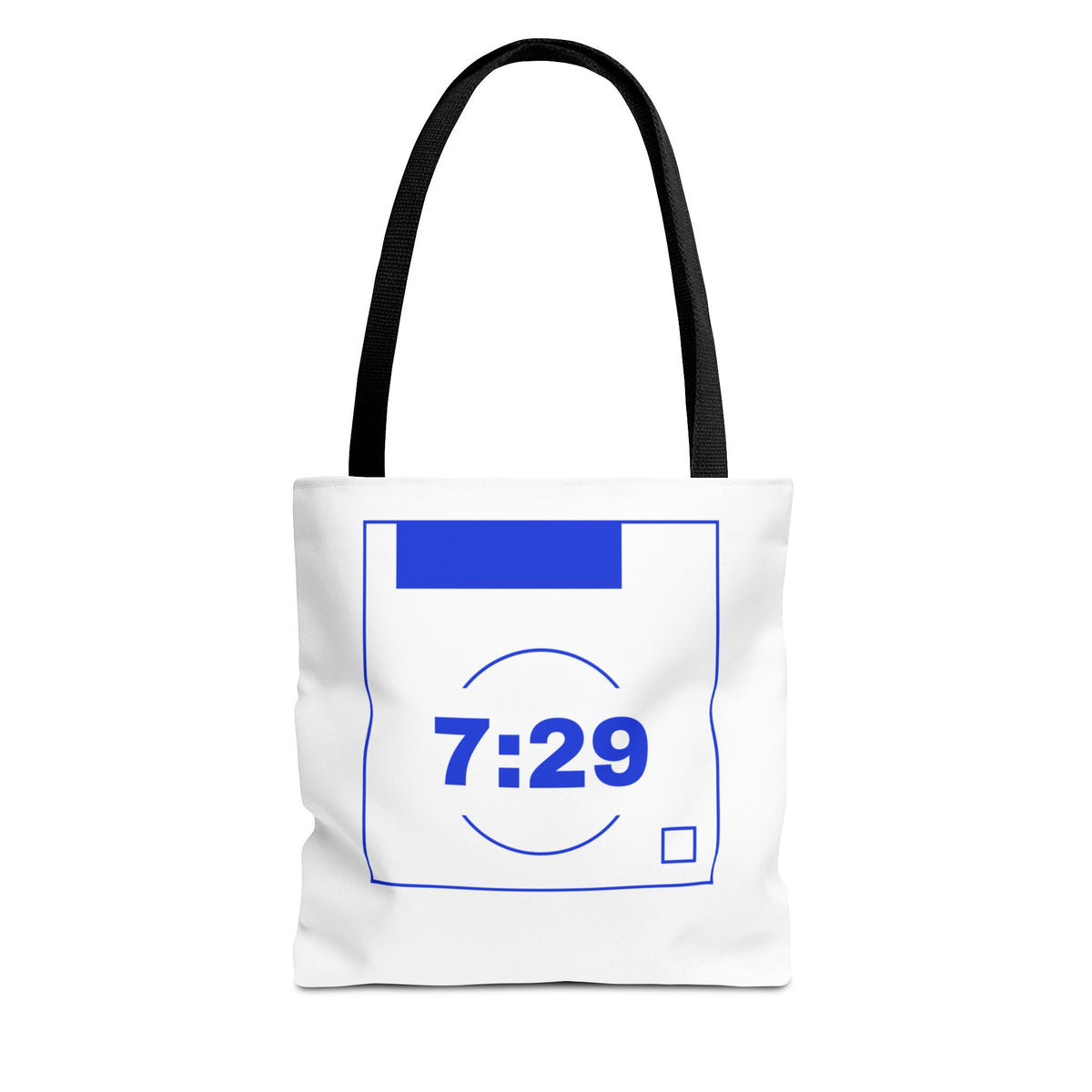 7:29 Blue Monday Tote bag